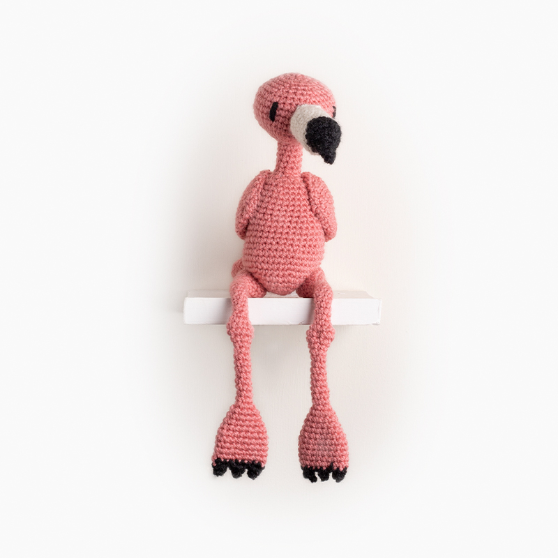 flamingo bird crochet amigurumi project pattern kerry lord Edward's menagerie